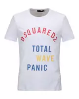 new dsquared herren t-shirt col round total wave